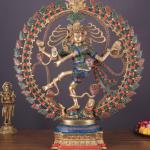 Exquisite Nataraja Brass Statue with OM - 25" Height | Elevate Your Space | Jaipurio